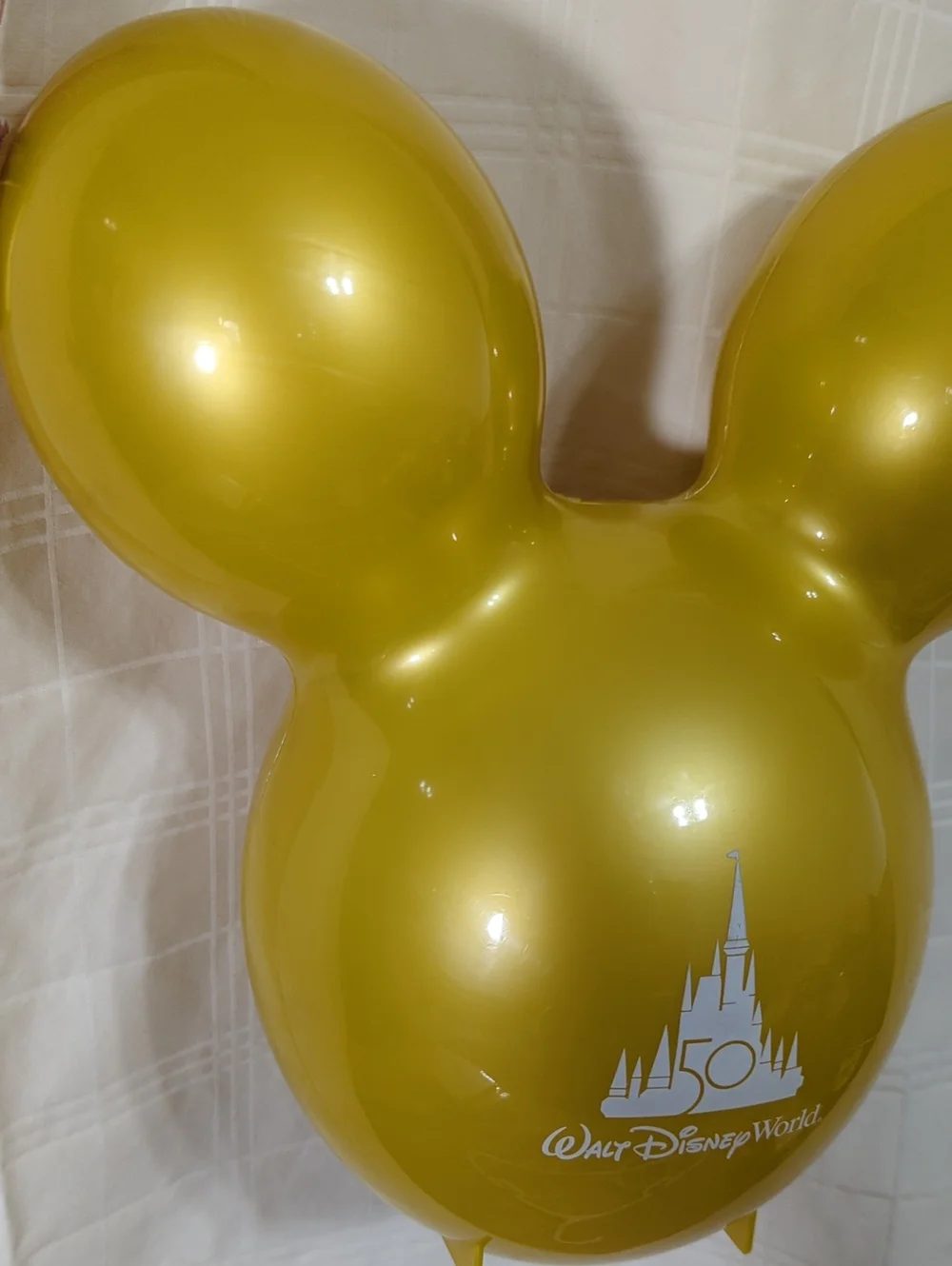 Disney 50th Anniversary Gold Mickey Balloon Popcorn Bucket